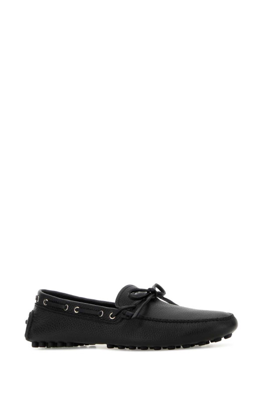 Black leather loafers Black PRADA (2DD190FU00F020)