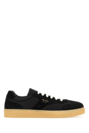 Black suede e Re-Nylon sneakers PRADA (2EE464FG000D7R)