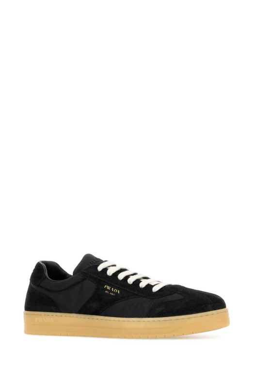 Black suede e Re-Nylon sneakers PRADA (2EE464FG000D7R)