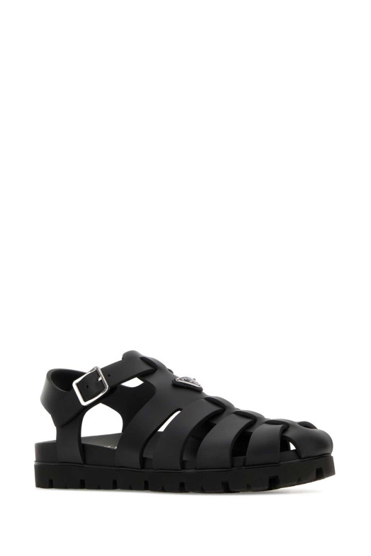 Black leather sandals Black PRADA (2X3160FG0003LKK)