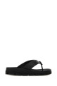 Black leather thong slippers Black PRADA (2Y3130FG0013LKK)