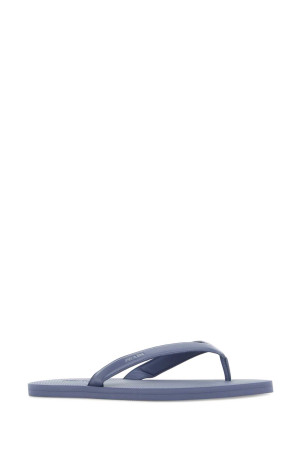 Cerulean blue leather thong slippers PRADA (2Y3162FG001055)