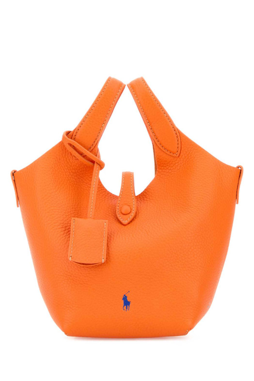 Orange leather handbag POLO RALPH LAUREN (428944657)