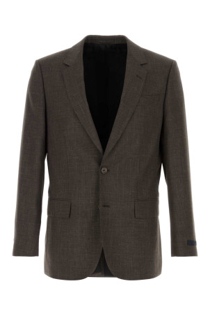 Dark brown wool blend blazer BOSS (50563579)