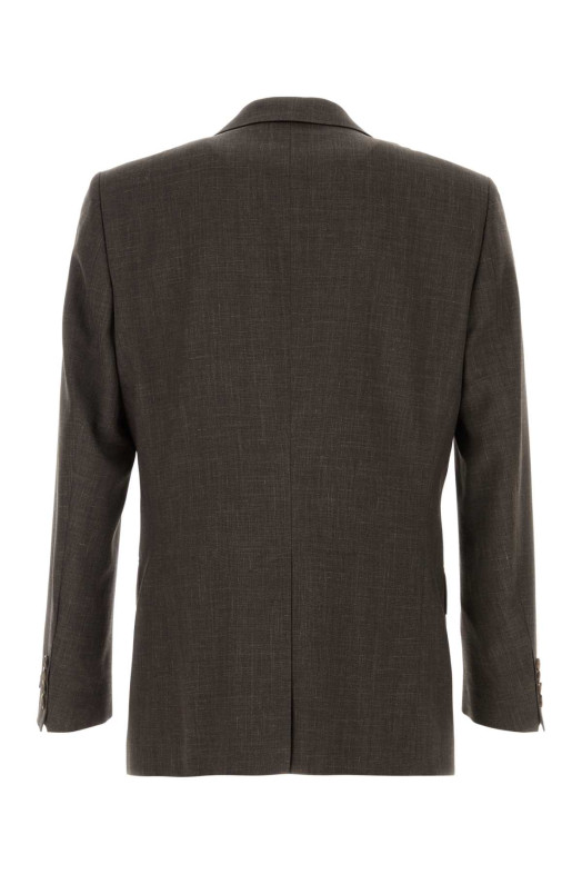 Dark brown wool blend blazer BOSS (50563579)