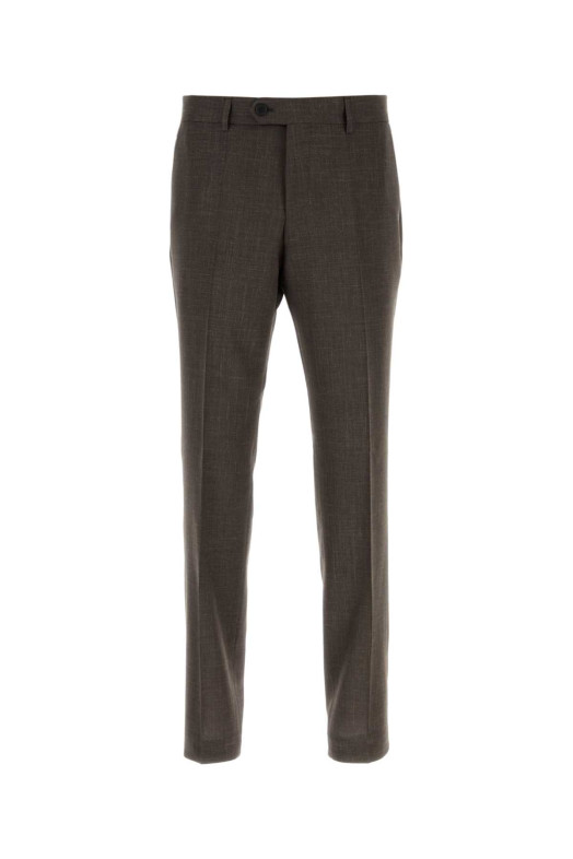 Dark brown wool blend pant BOSS (50563826)