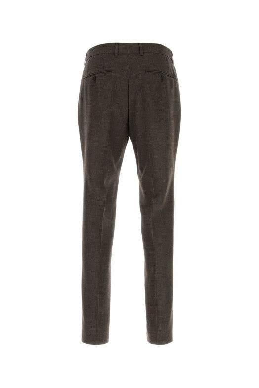 Dark brown wool blend pant BOSS (50563826)