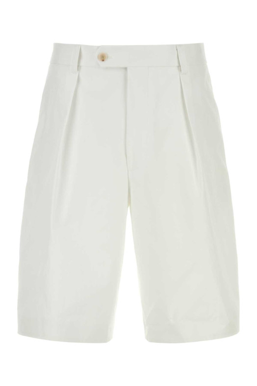 White cotton bermuda shorts White BOSS (50567651)