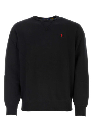 Black cotton blend oversize sweatshirt POLO RALPH LAUREN (710766772)