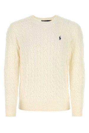 Ivory wool blend sweater Green POLO RALPH LAUREN (710876762)