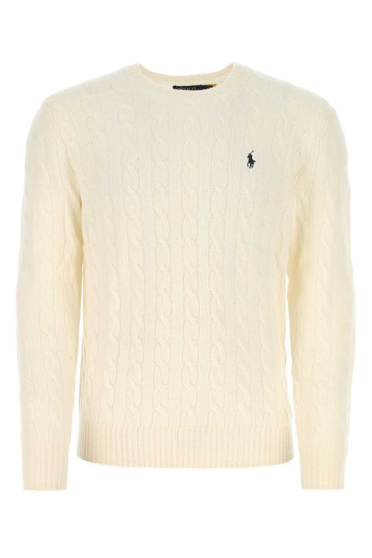 Ivory wool blend sweater Green POLO RALPH LAUREN (710876762)