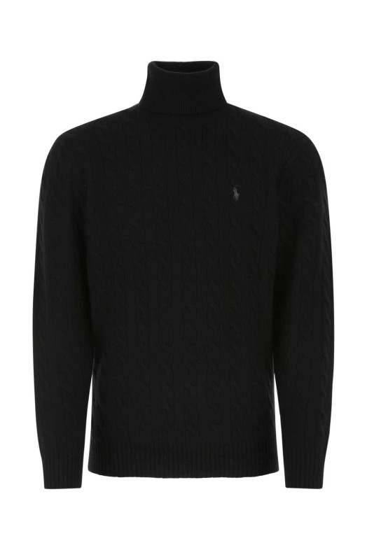 Black wool blend sweater POLO RALPH LAUREN (710876836)