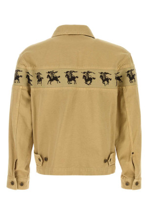 Beige denim jacket BURBERRY (8118508)