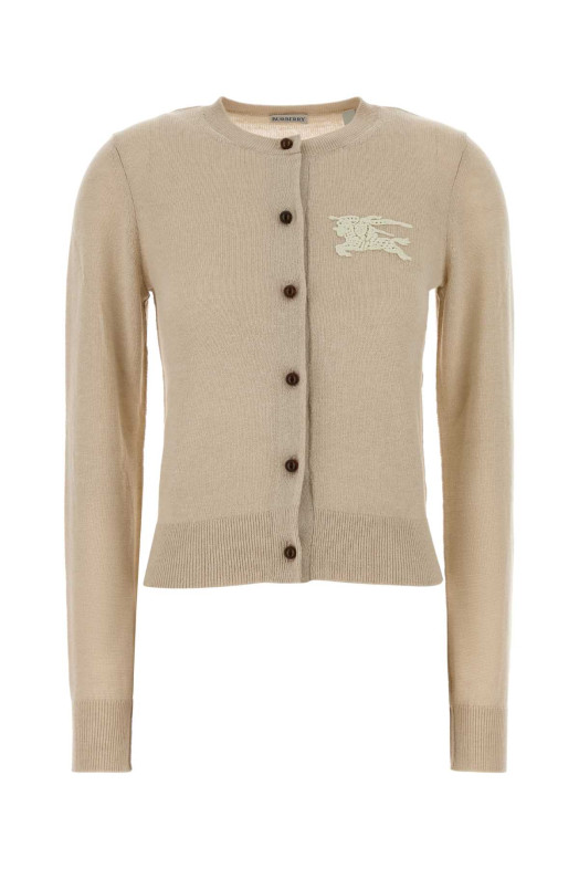 Beige cotton and wool cardigan BURBERRY (8122544)