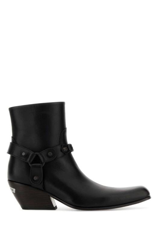 Black leather Memphis ankle boots BALENCIAGA (854131WCDA9)