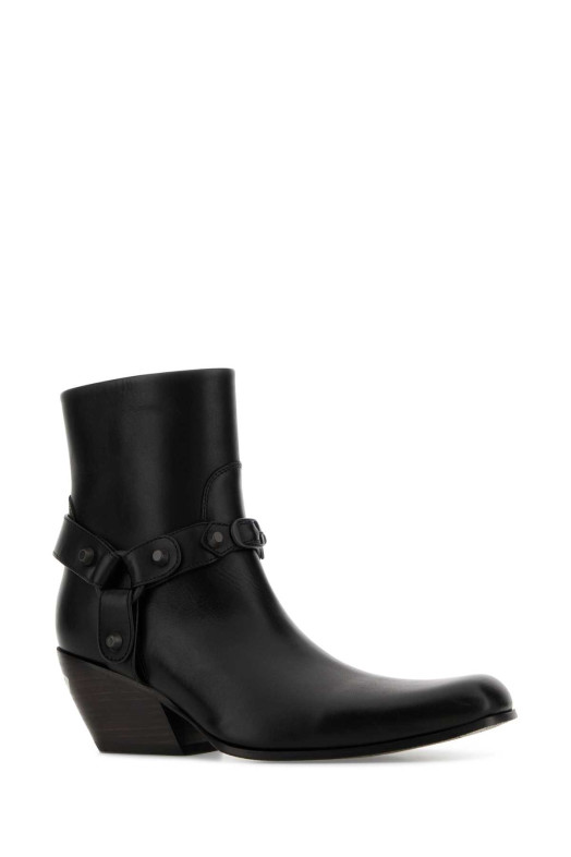 Black leather Memphis ankle boots BALENCIAGA (854131WCDA9)