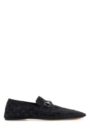 GG fabric loafers Black GUCCI (863033FAFUW)