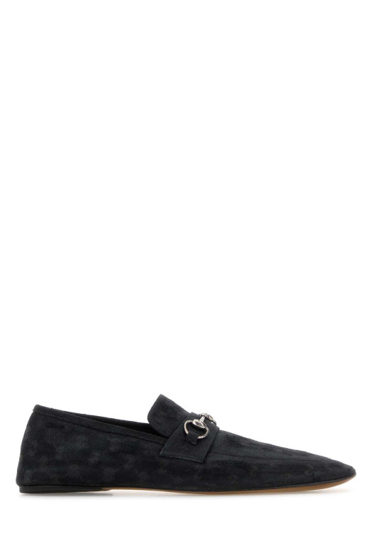 GG fabric loafers Black GUCCI (863033FAFUW)