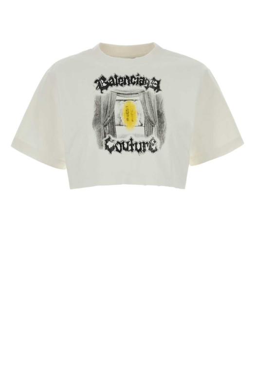 White cotton t-shirt BALENCIAGA (871735TUVD4)