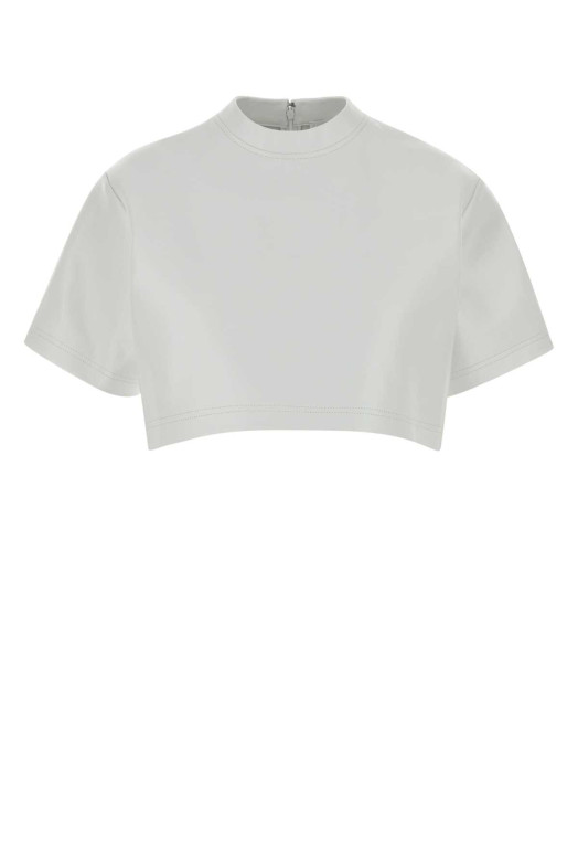 White leather crop-top BALENCIAGA (871799TUS17)