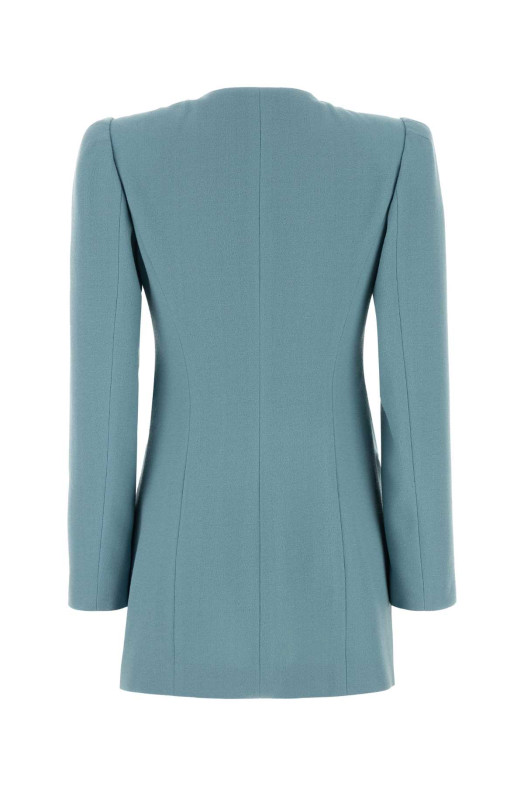 Turquoise wool mini dress VALENTINO GARAVANI (8B0CE5R5A6F)