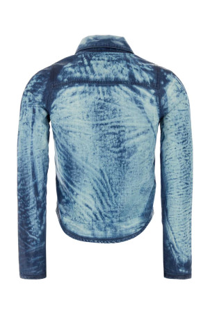 Світло-блакитна сорочка з ліоцелю De-Lyria від DIESEL (A23458068XC)