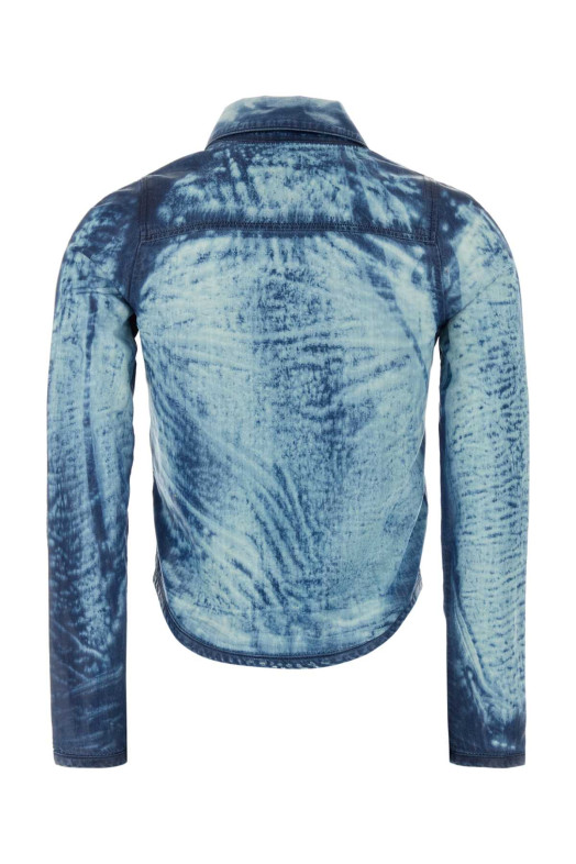 Світло-блакитна сорочка з ліоцелю De-Lyria від DIESEL (A23458068XC)