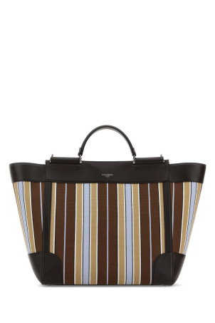 Embroidered fabric Sicily shopping bag DOLCE & GABBANA (BM2448B0379)