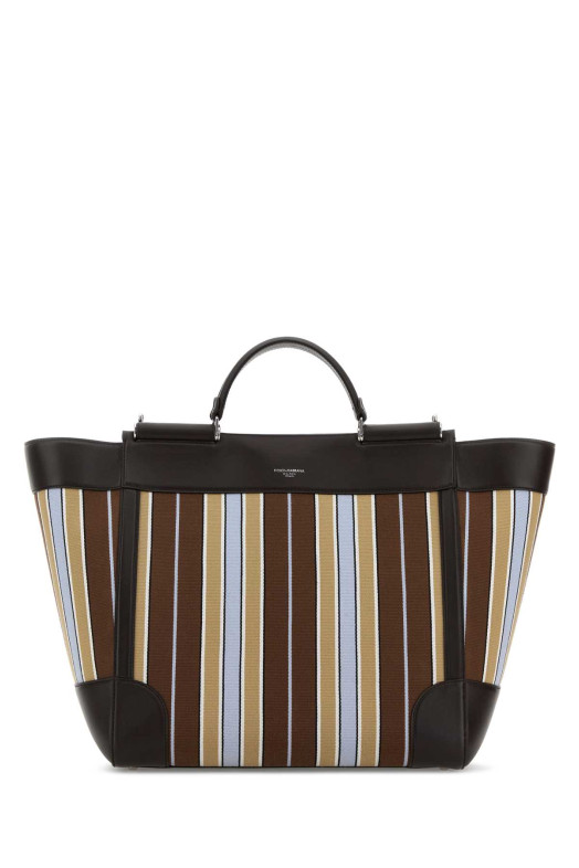 Embroidered fabric Sicily shopping bag DOLCE & GABBANA (BM2448B0379)