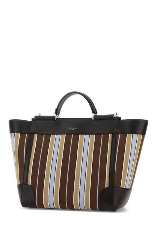 Embroidered fabric Sicily shopping bag DOLCE & GABBANA (BM2448B0379)