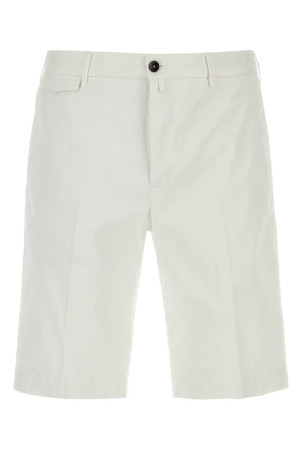 White stretch cotton bermuda shorts PT TORINO (CBBTKCZ00CL1PU42)