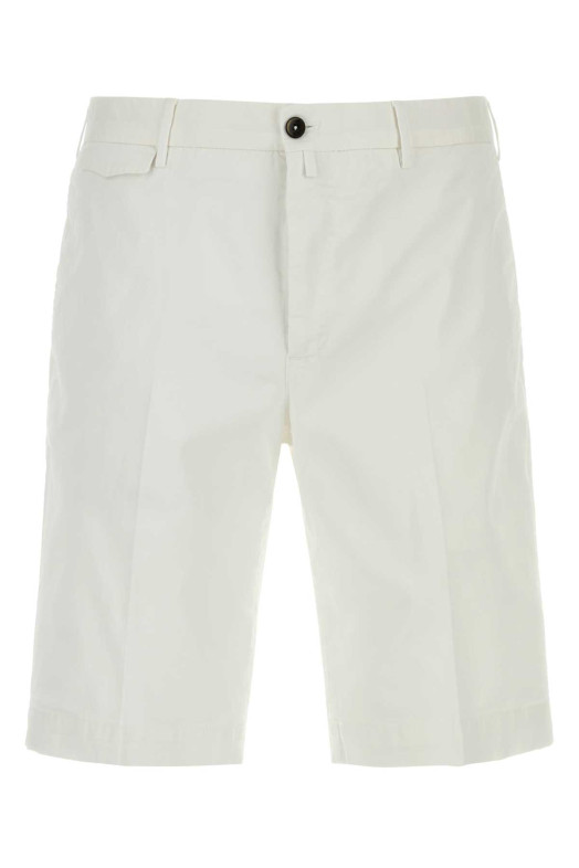 White stretch cotton bermuda shorts PT TORINO (CBBTKCZ00CL1PU42)