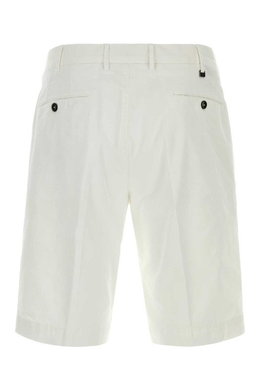 White stretch cotton bermuda shorts PT TORINO (CBBTKCZ00CL1PU42)