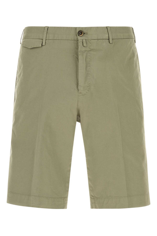 Sage green stretch cotton bermuda shorts PT TORINO (CBBTKCZ00CL1PU42)
