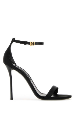 Black satin sandals Black DOLCE & GABBANA (CR2018A7630)