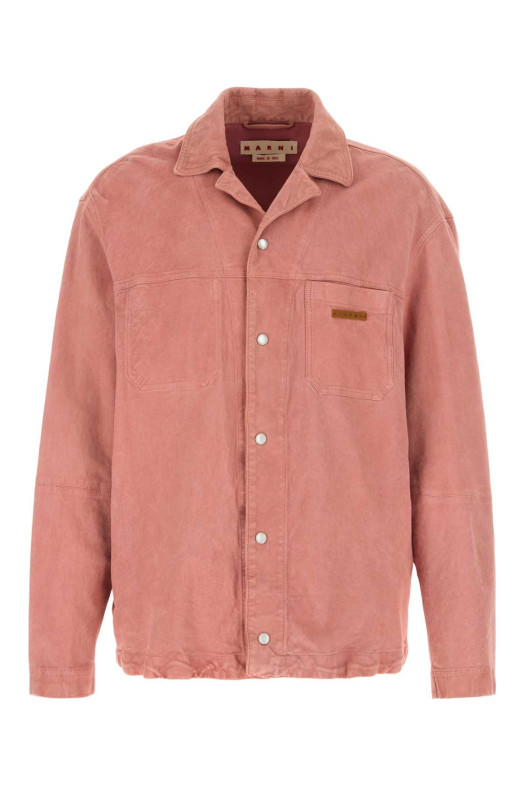 Pink suede shirt MARNI (CUMY0033A1ULA761)