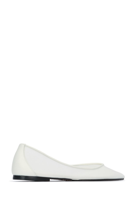 LES BALLERINES OVALO White JACQUEMUS (FOW00183AW00814)