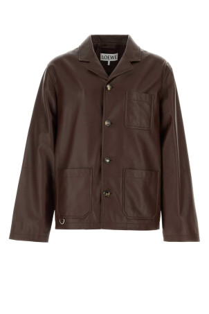 Chocolate leather jacket LOEWE (H526Y19LAZ)