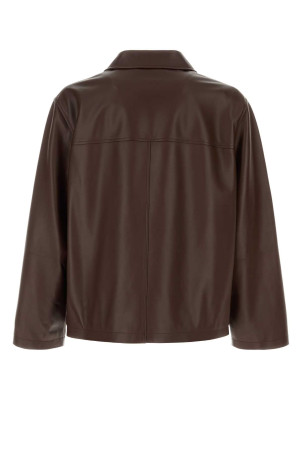 Chocolate leather jacket LOEWE (H526Y19LAZ)
