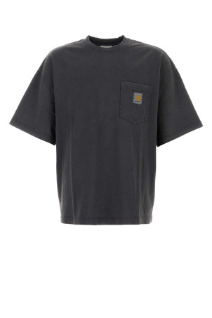Charcoal cotton S/S Hudson Pocket T-Shirt CARHARTT WIP (I035140)