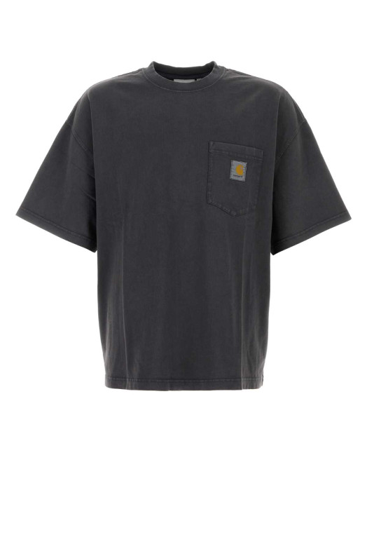 Charcoal cotton S/S Hudson Pocket T-Shirt CARHARTT WIP (I035140)