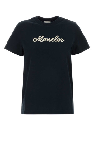 Navy blue cotton t-shirt Blue MONCLER (L10938C0005189AUG)