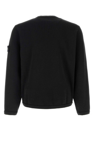Black cotton sweatshirt Black STONE ISLAND (L1S156100011S0297)