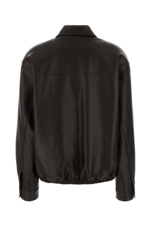 Brown leather jacket MIU MIU (MPW009SOOO19E6)