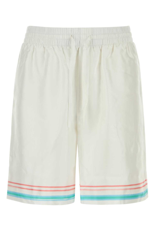 White silk bermuda shorts CASABLANCA (MSP26TR39901)