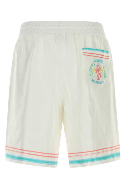 White silk bermuda shorts CASABLANCA (MSP26TR39901)