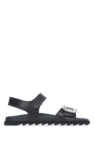 SLIDY VIV STRASS SANDAL 25 BLUE ROGER VIVIER (RVW4584469091T)