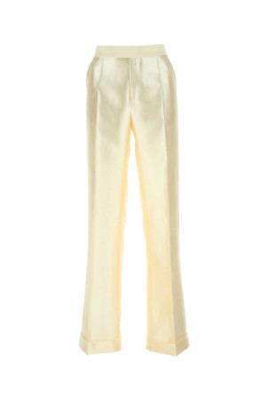ivory viscosa blend wide-leg pant Black MAISON MARGIELA (S51KA0566S60540)