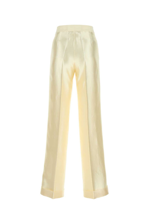 ivory viscosa blend wide-leg pant Black MAISON MARGIELA (S51KA0566S60540)