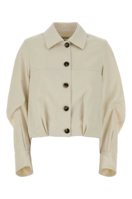 Ivory cotton blend jacket Beige LOEWE (S540Y02XCY)